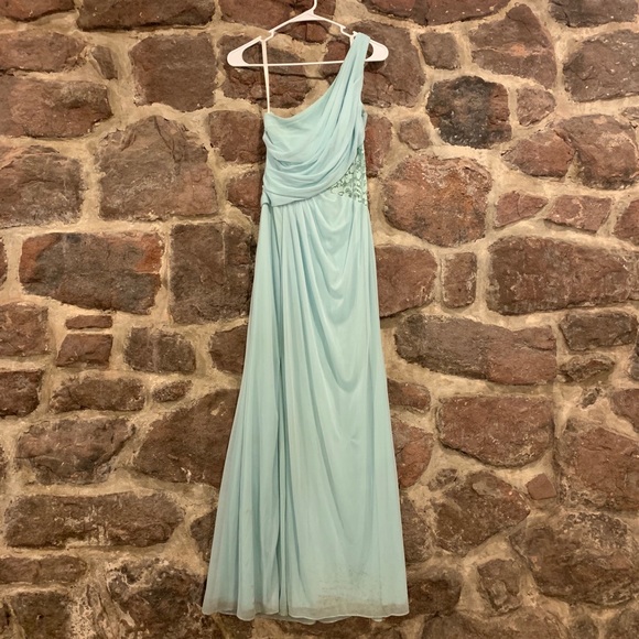 Teal Bridesmaid Dress - Picture 1 of 4